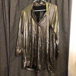 Nasty Gal pussy bow shirt